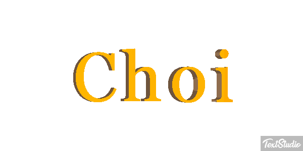 Choi Text effect