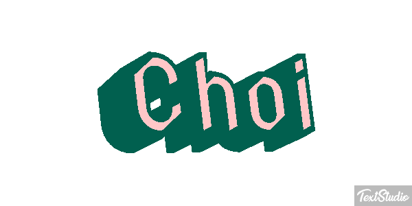 Choi Text effect