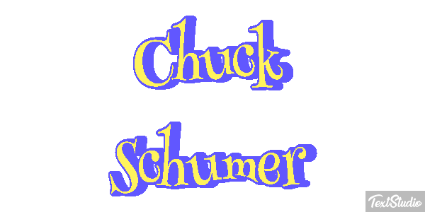 Chuck Schumer Text effect