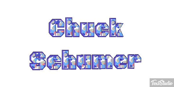 Chuck Schumer Text effect