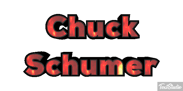 Chuck Schumer Text effect