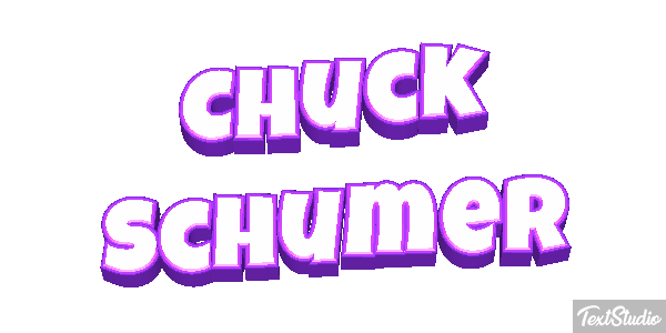 Chuck Schumer Text effect