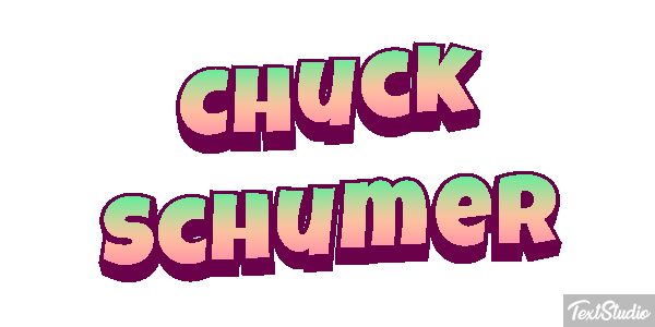 Chuck Schumer Text effect