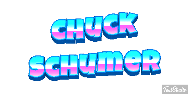 Chuck Schumer Text effect