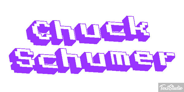 Chuck Schumer Text effect