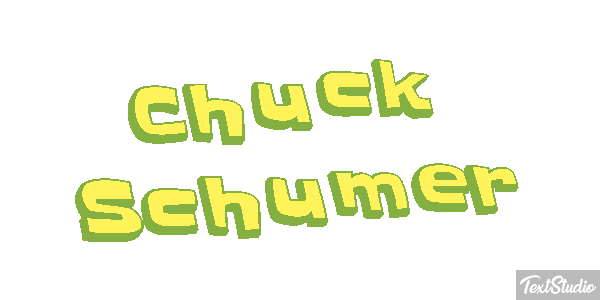Chuck Schumer Text effect