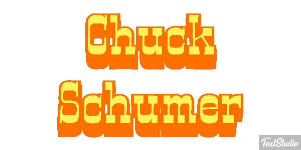 Chuck Schumer Text effect