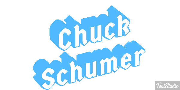 Chuck Schumer Text effect
