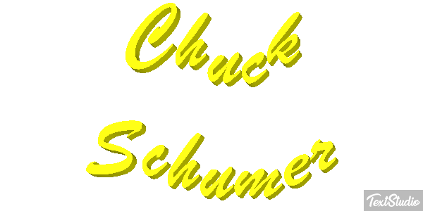 Chuck Schumer Text effect