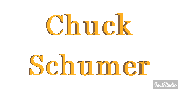 Chuck Schumer Text effect