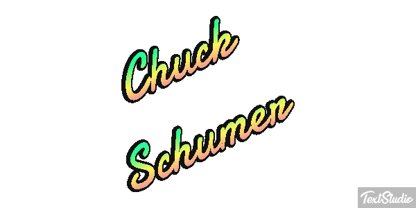 Chuck Schumer Text effect