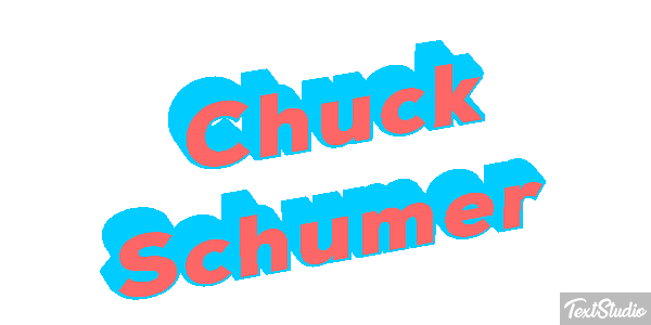 Chuck Schumer Text effect