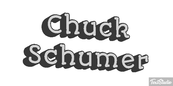 Chuck Schumer Text effect