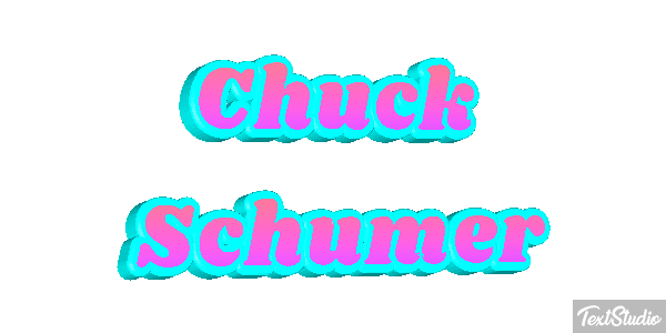 Chuck Schumer Text effect