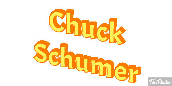 Chuck Schumer Text effect