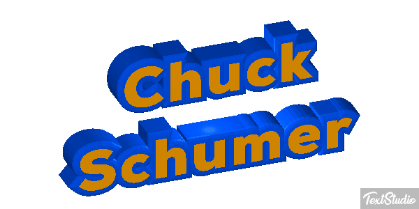 Chuck Schumer Text effect