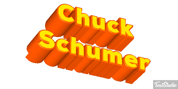 Chuck Schumer Text effect