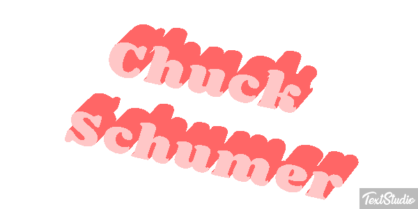 Chuck Schumer Text effect