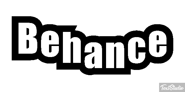 Behance Efekt tekstowy