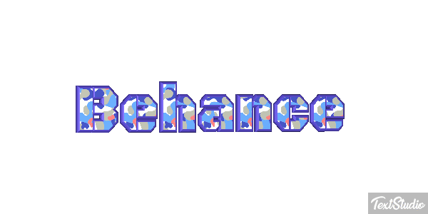 Behance Efekt tekstowy