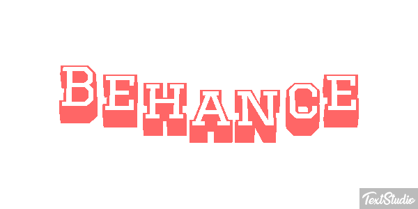 Behance Efekt tekstowy