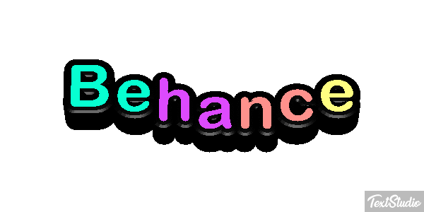 Behance Efekt tekstowy