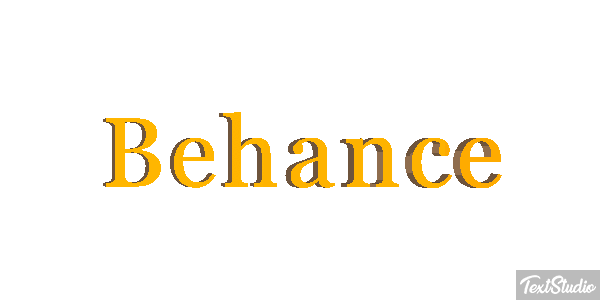 Behance Efekt tekstowy