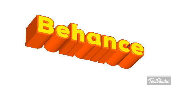 Behance Efekt tekstowy