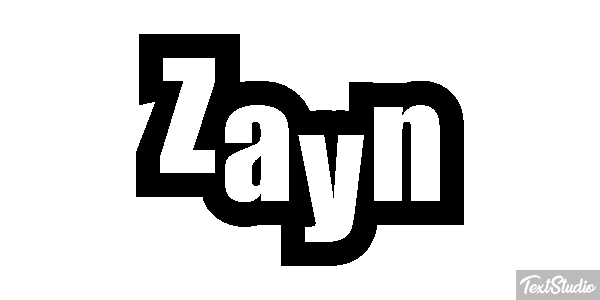 Zayn Efeito do texto