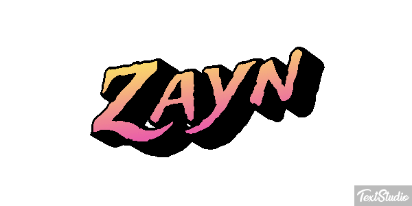Zayn Efeito do texto