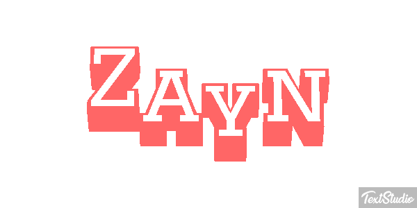 Zayn Efeito do texto