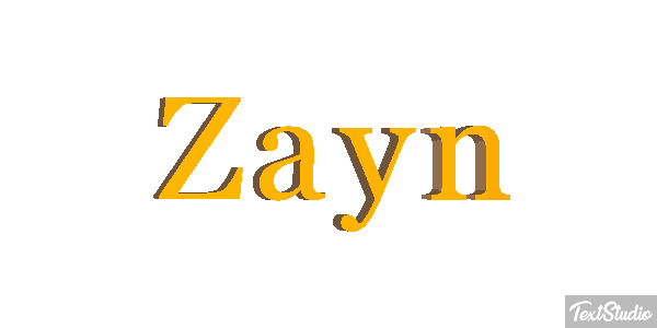 Zayn Efeito do texto