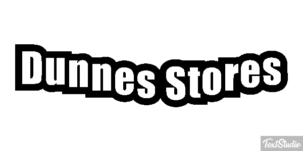 Dunnes Stores Text effect