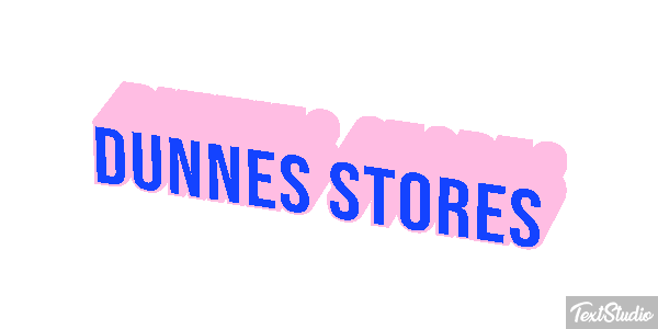 Dunnes Stores Text effect