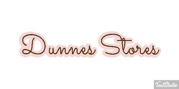 Dunnes Stores Text effect