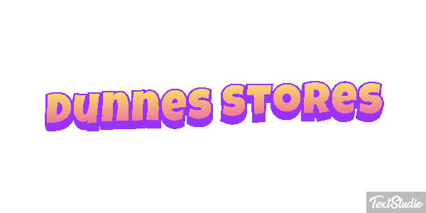 Dunnes Stores Text effect