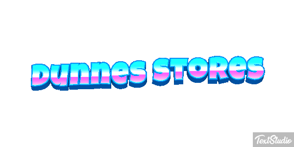 Dunnes Stores Text effect