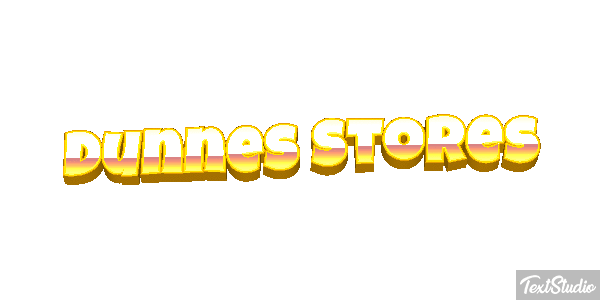Dunnes Stores Text effect