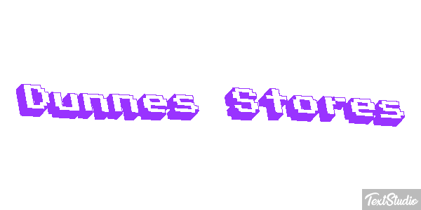 Dunnes Stores Text effect