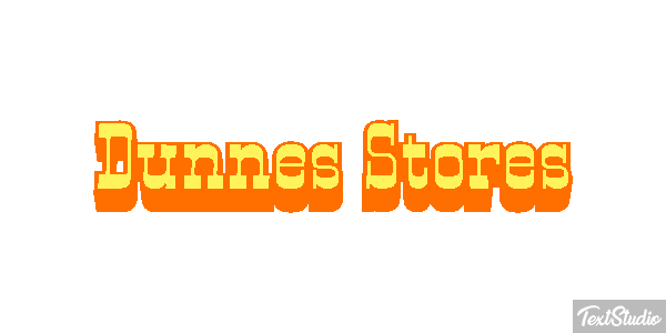 Dunnes Stores Text effect