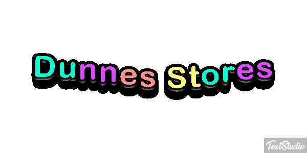 Dunnes Stores Text effect