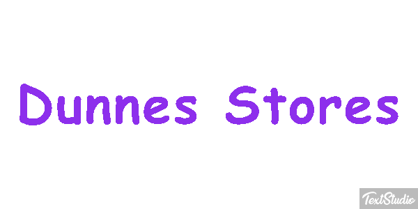 Dunnes Stores Text effect