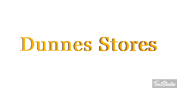 Dunnes Stores Text effect