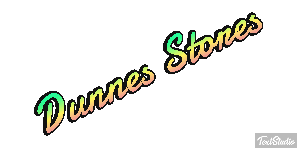 Dunnes Stores Text effect