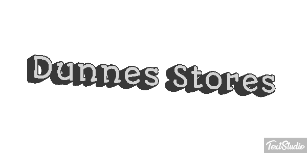Dunnes Stores Text effect