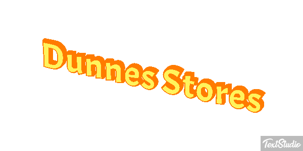 Dunnes Stores Text effect
