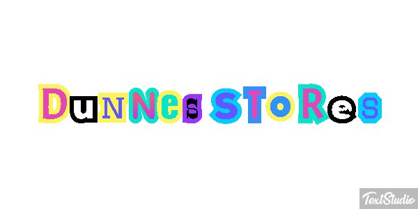 Dunnes Stores Text effect