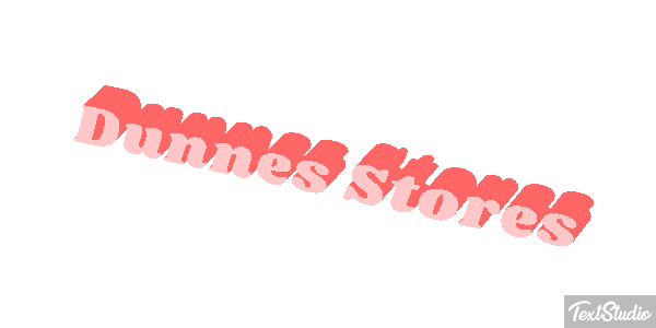 Dunnes Stores Text effect