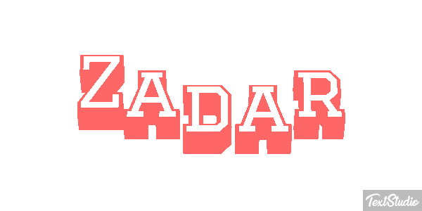 Zadar Efekt tekstowy
