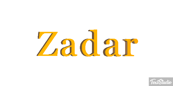 Zadar Efekt tekstowy